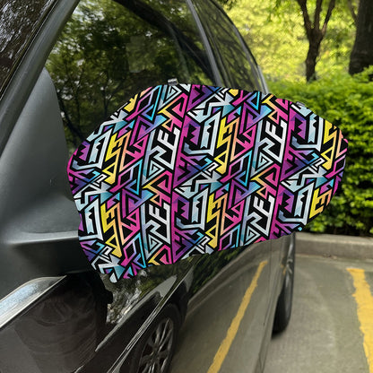 Colorful Geometric Tribal Pattern Print Car Side Mirror Covers