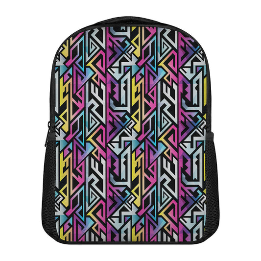 Colorful Geometric Tribal Pattern Print Casual Backpack