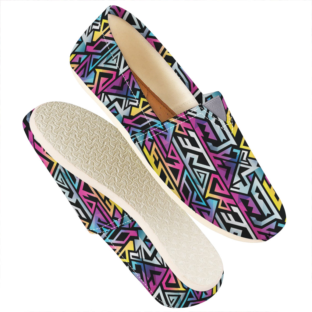 Colorful Geometric Tribal Pattern Print Casual Shoes