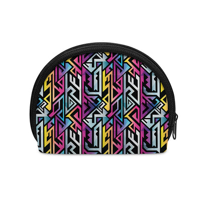 Colorful Geometric Tribal Pattern Print Coin Purse