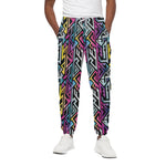 Colorful Geometric Tribal Pattern Print Cotton Pants