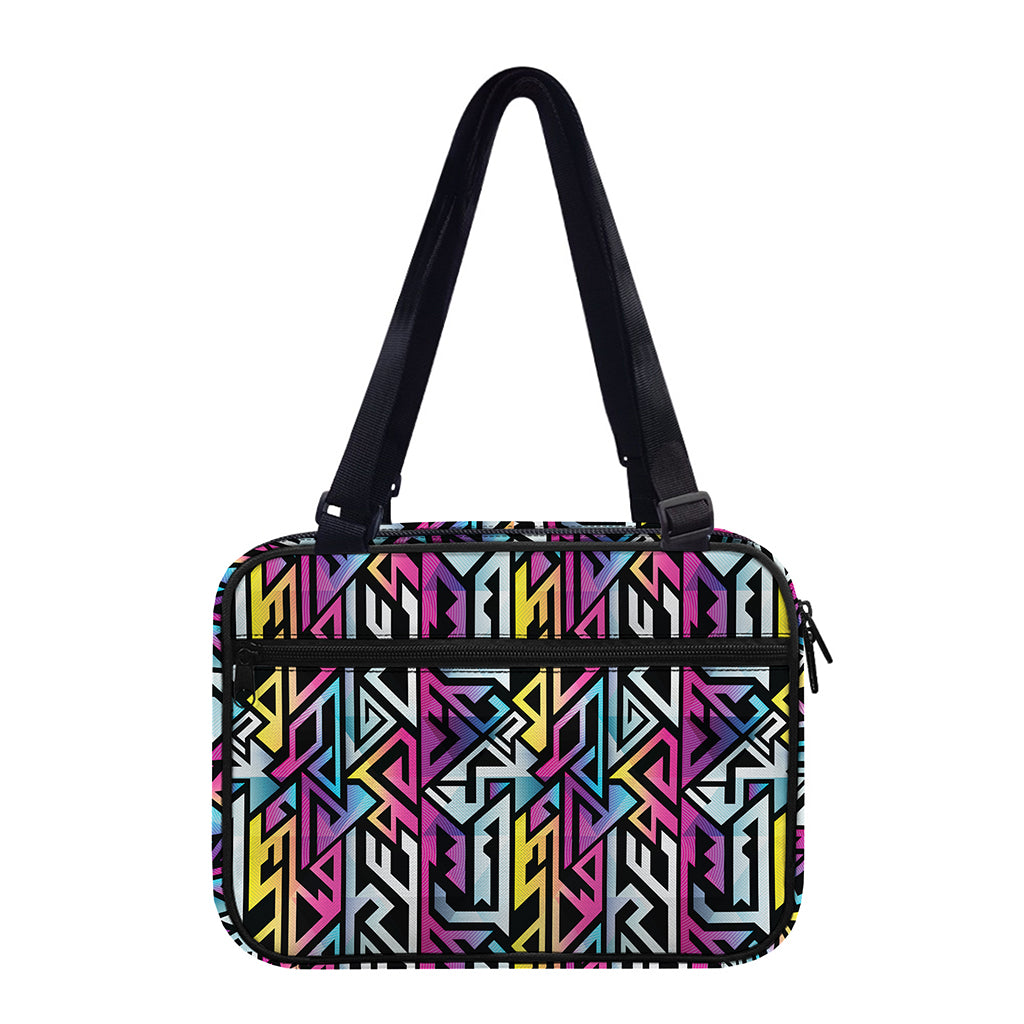 Colorful Geometric Tribal Pattern Print Double Strap Bible Bag