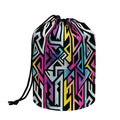 Colorful Geometric Tribal Pattern Print Drawstring Makeup Bag