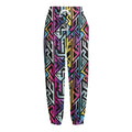 Colorful Geometric Tribal Pattern Print Fleece Lined Knit Pants