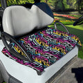 Colorful Geometric Tribal Pattern Print Golf Cart Seat Cover