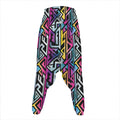 Colorful Geometric Tribal Pattern Print Hammer Pants