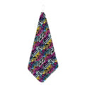 Colorful Geometric Tribal Pattern Print Hand Towel