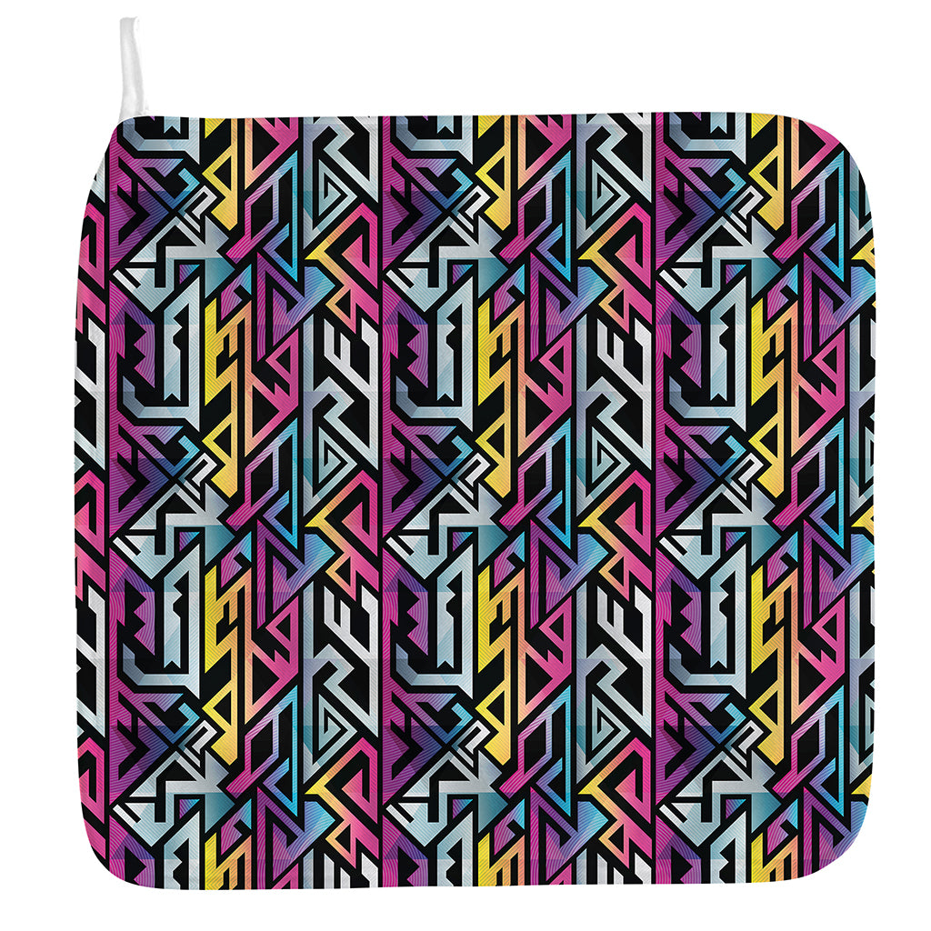 Colorful Geometric Tribal Pattern Print Hand Towel