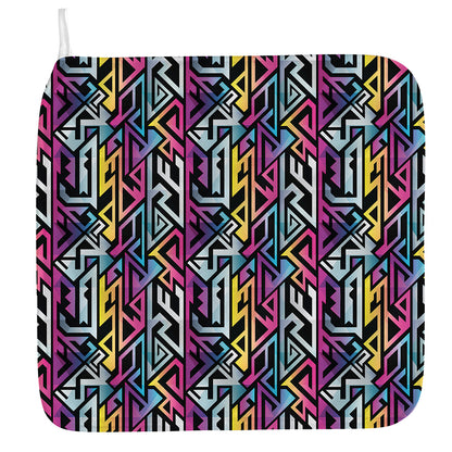 Colorful Geometric Tribal Pattern Print Hand Towel