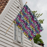 Colorful Geometric Tribal Pattern Print House Flag