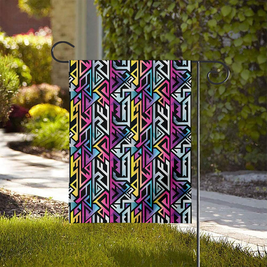 Colorful Geometric Tribal Pattern Print House Flag