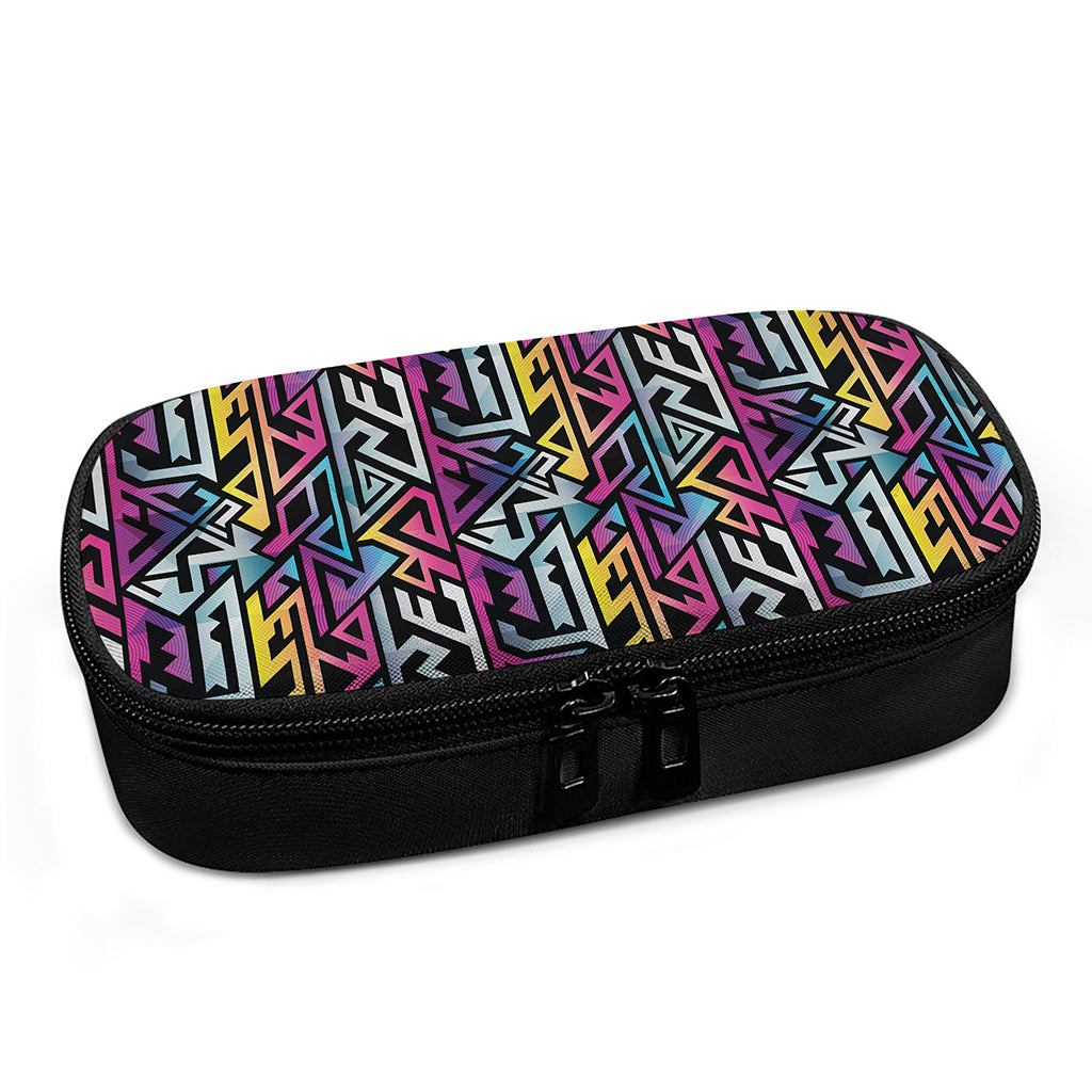 Colorful Geometric Tribal Pattern Print Insulin Cooler Travel Case