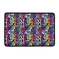 Colorful Geometric Tribal Pattern Print Kitchen Mat