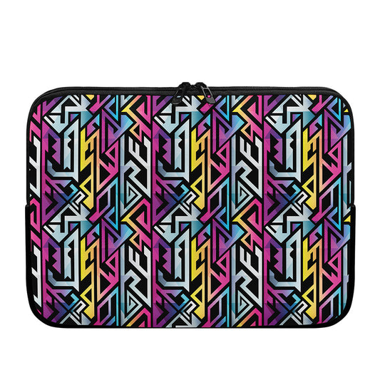 Colorful Geometric Tribal Pattern Print Laptop Sleeve