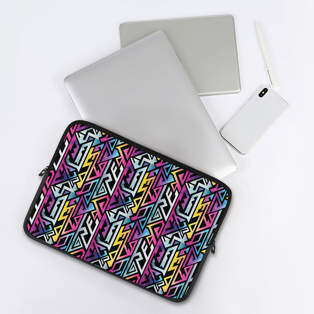 Colorful Geometric Tribal Pattern Print Laptop Sleeve