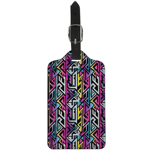 Colorful Geometric Tribal Pattern Print Luggage Tag