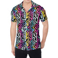 Colorful Geometric Tribal Pattern Print Men's Shirt