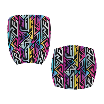 Colorful Geometric Tribal Pattern Print Office Chair Cover