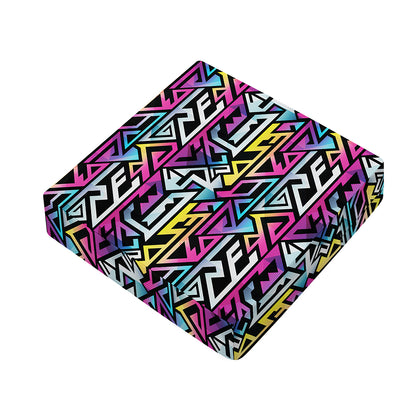 Colorful Geometric Tribal Pattern Print Outdoor Seat Cushion Cover