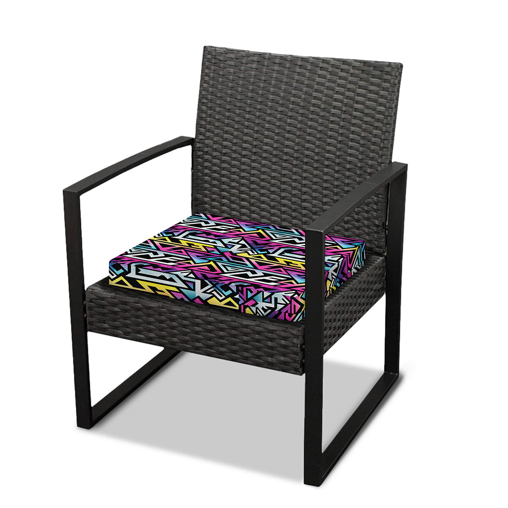 Colorful Geometric Tribal Pattern Print Outdoor Seat Cushion Cover