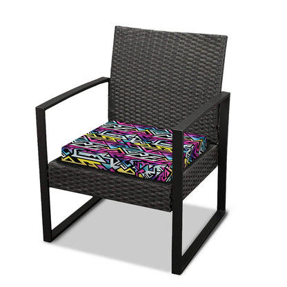 Colorful Geometric Tribal Pattern Print Outdoor Seat Cushion Cover