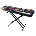 Colorful Geometric Tribal Pattern Print Piano Keyboard Cover