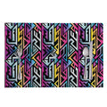 Colorful Geometric Tribal Pattern Print Placemat