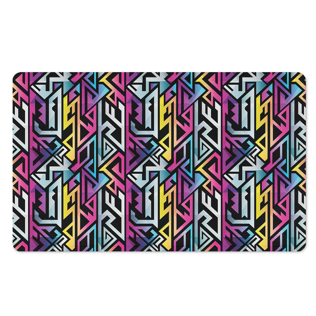 Colorful Geometric Tribal Pattern Print Polyester Doormat