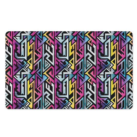 Colorful Geometric Tribal Pattern Print Polyester Doormat