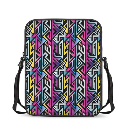 Colorful Geometric Tribal Pattern Print Rectangular Crossbody Bag
