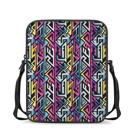 Colorful Geometric Tribal Pattern Print Rectangular Crossbody Bag
