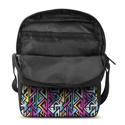 Colorful Geometric Tribal Pattern Print Rectangular Crossbody Bag