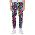 Colorful Geometric Tribal Pattern Print Joggers
