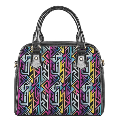 Colorful Geometric Tribal Pattern Print Shoulder Handbag
