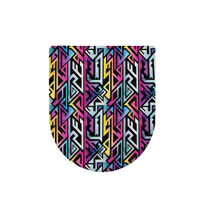 Colorful Geometric Tribal Pattern Print Toilet Lid Cover