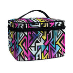 Colorful Geometric Tribal Pattern Print Travel Makeup Bag