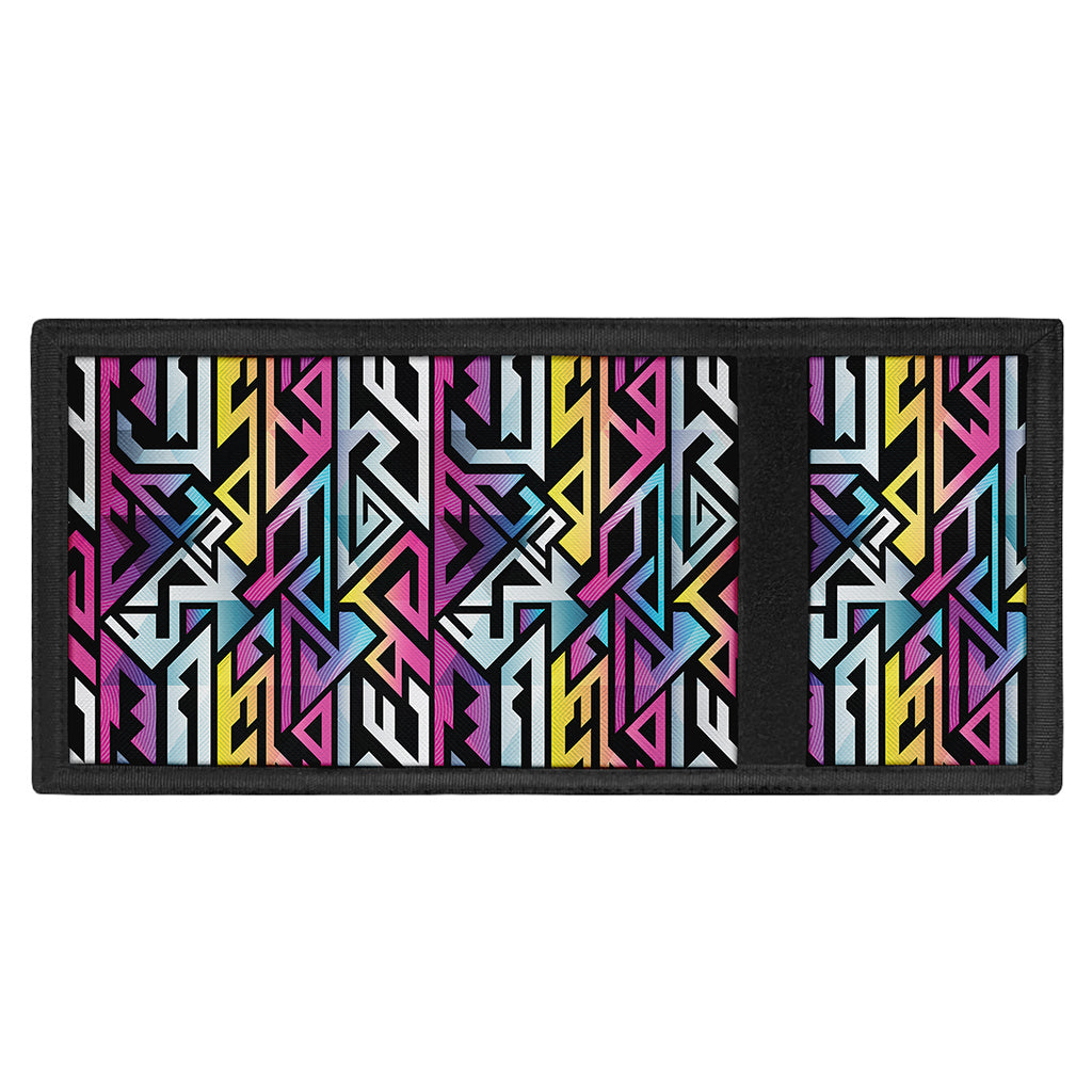 Colorful Geometric Tribal Pattern Print Trifold Wallet
