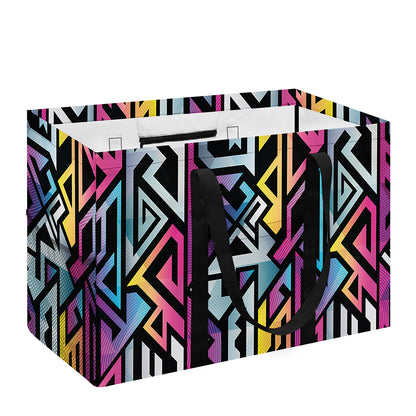 Colorful Geometric Tribal Pattern Print Utility Tote Bag