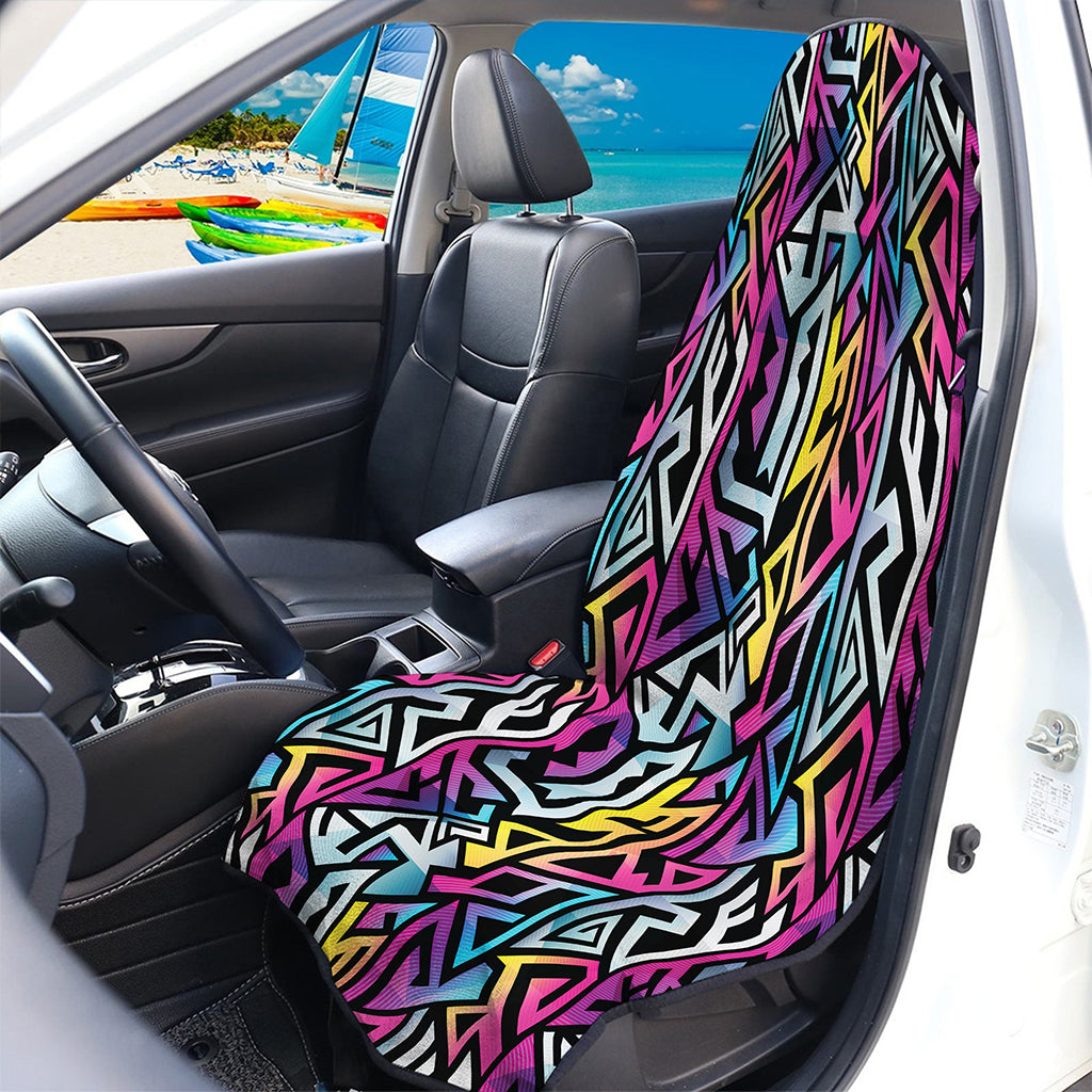 Colorful Geometric Tribal Pattern Print Waterproof Car Seat Cover