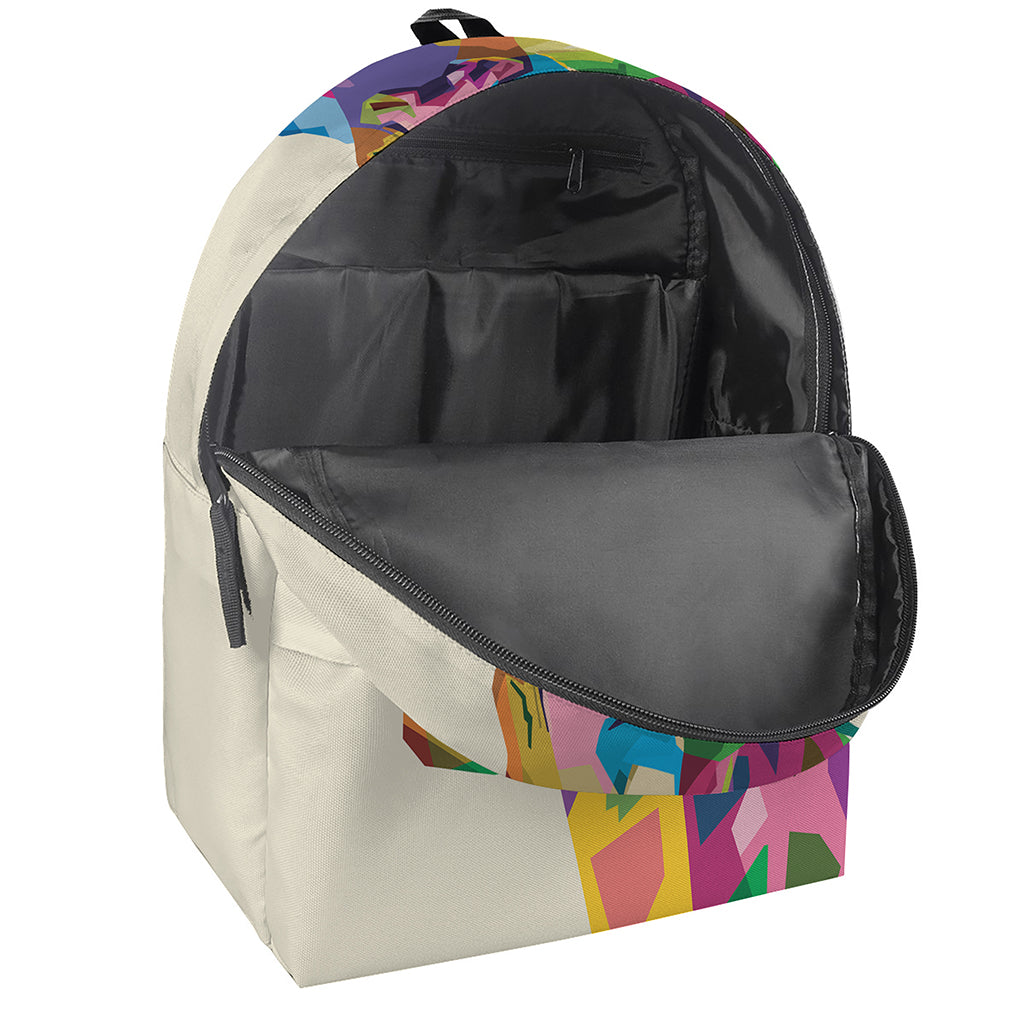 Colorful Giraffe Portrait Print Backpack