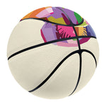 Colorful Giraffe Portrait Print Basketball