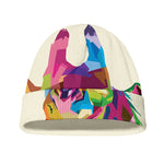 Colorful Giraffe Portrait Print Beanie
