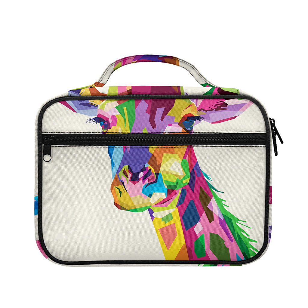 Colorful Giraffe Portrait Print Briefcase Bible Bag