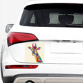 Colorful Giraffe Portrait Print Car Sticker