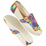 Colorful Giraffe Portrait Print Casual Shoes