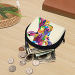 Colorful Giraffe Portrait Print Coin Purse