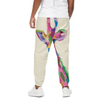 Colorful Giraffe Portrait Print Cotton Pants