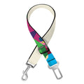 Colorful Giraffe Portrait Print Dog Seat Belt