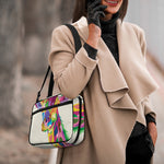 Colorful Giraffe Portrait Print Double Strap Bible Bag