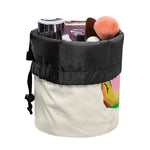 Colorful Giraffe Portrait Print Drawstring Makeup Bag